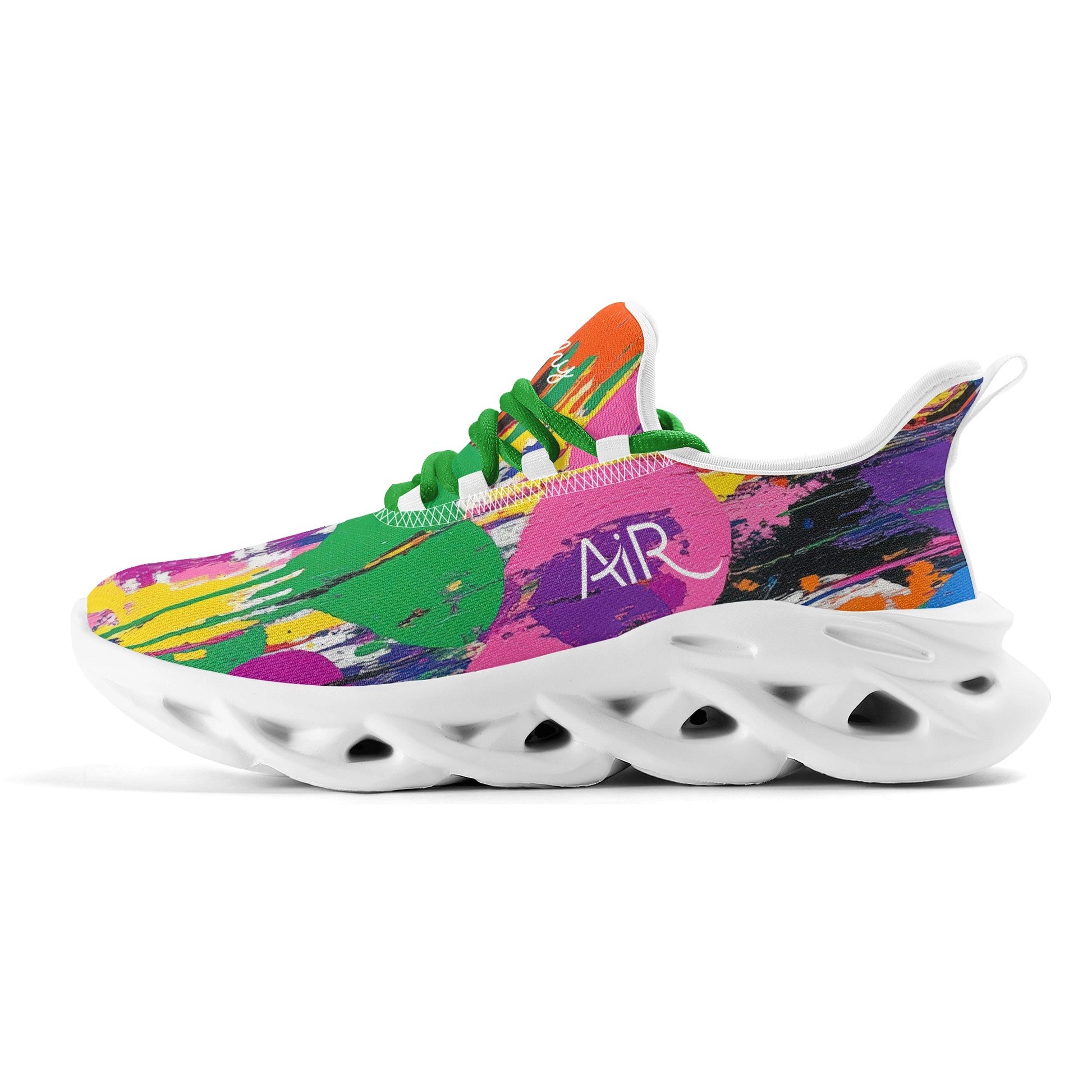 meeshy AIR Athletic Sneaker - Graffiti Hearts v4 - Damen Sneaker JLR Design