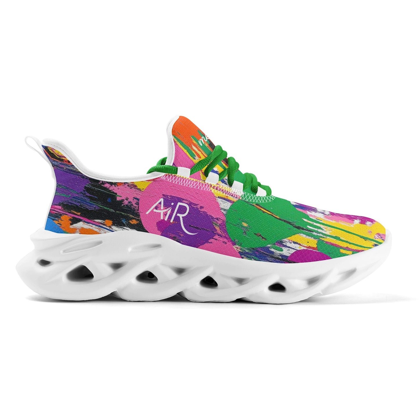 meeshy AIR Athletic Sneaker - Graffiti Hearts v4 - Damen Sneaker JLR Design