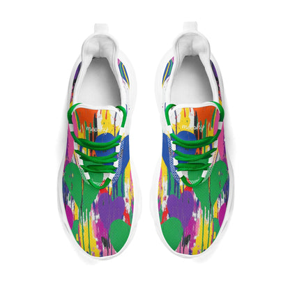 meeshy AIR Athletic Sneaker - Graffiti Hearts v4 - Damen Sneaker JLR Design