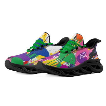 meeshy AIR Athletic Sneaker - Graffiti Hearts v4 - Herren Sneaker JLR Design