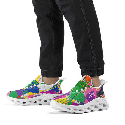 meeshy AIR Athletic Sneaker - Graffiti Hearts v4 - Herren Sneaker JLR Design