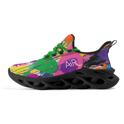 meeshy AIR Athletic Sneaker - Graffiti Hearts v4 - Herren Sneaker JLR Design
