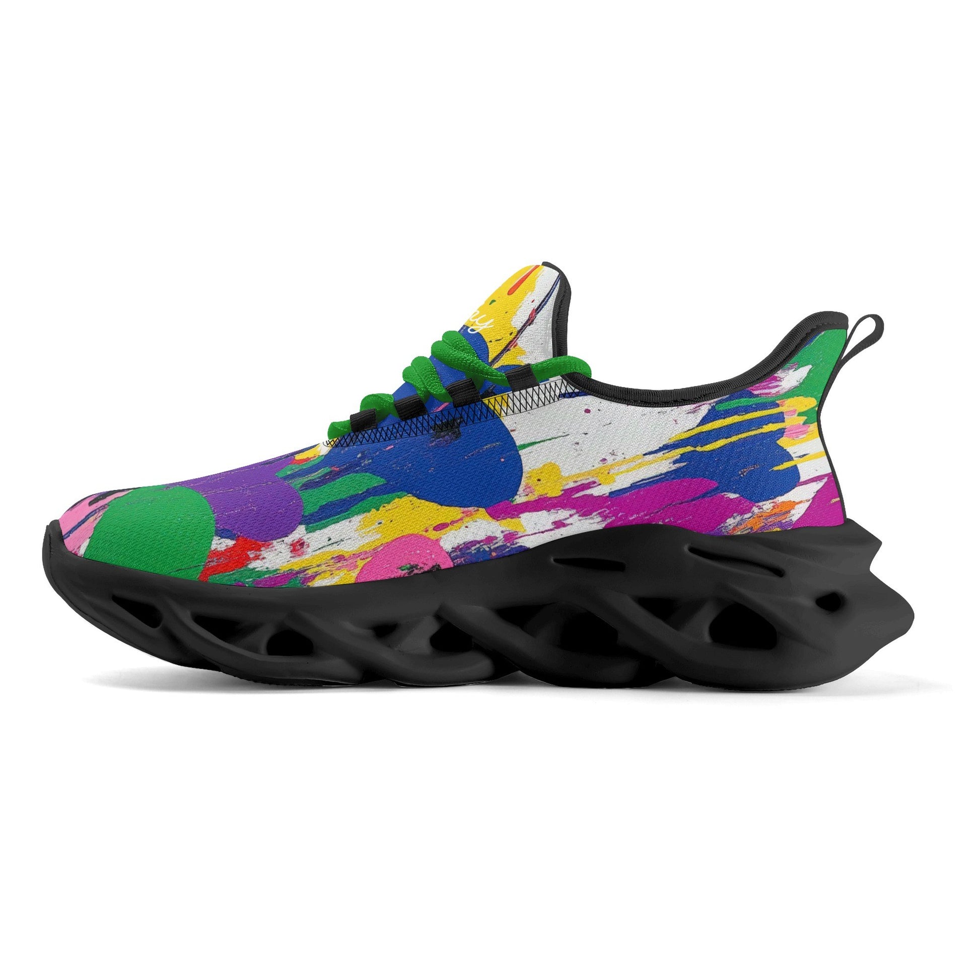 meeshy AIR Athletic Sneaker - Graffiti Hearts v4 - Herren Sneaker JLR Design