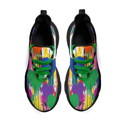 meeshy AIR Athletic Sneaker - Graffiti Hearts v4 - Herren Sneaker JLR Design