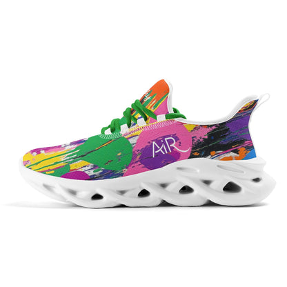 meeshy AIR Athletic Sneaker - Graffiti Hearts v4 - Herren Sneaker JLR Design