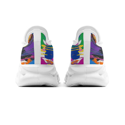 meeshy AIR Athletic Sneaker - Graffiti Hearts v4 - Herren Sneaker JLR Design