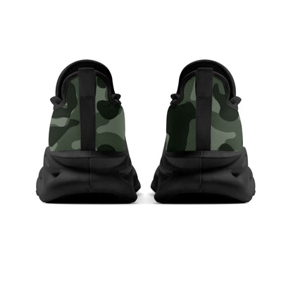 meeshy AIR Athletic Sneaker - Green Camouflage - Damen Sneaker JLR Design