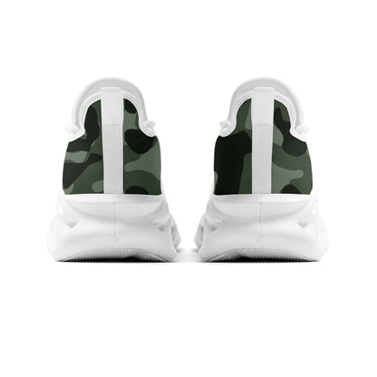 meeshy AIR Athletic Sneaker - Green Camouflage - Damen Sneaker JLR Design