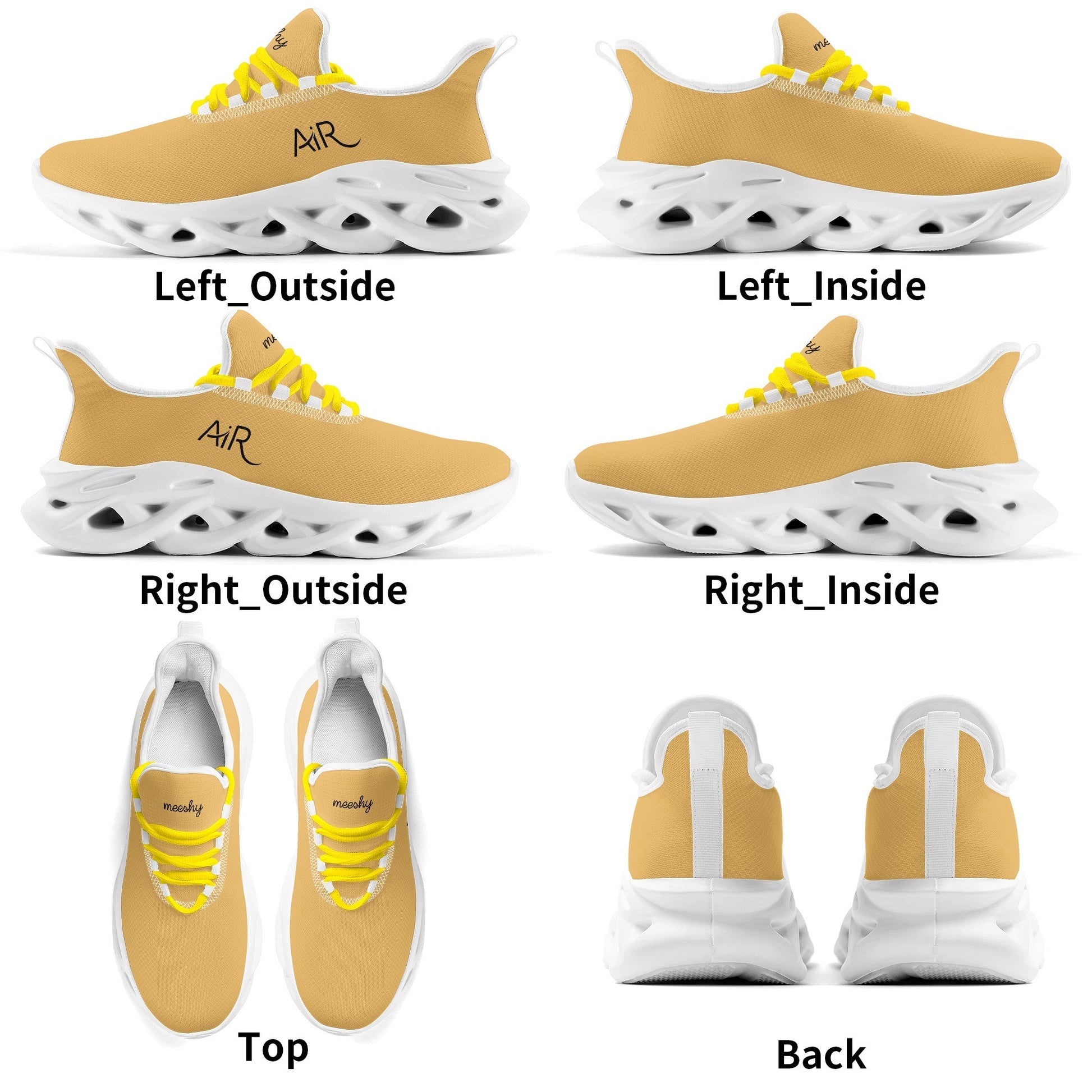 meeshy AIR Athletic Sneaker - Harvest Gold - Damen Sneaker JLR Design