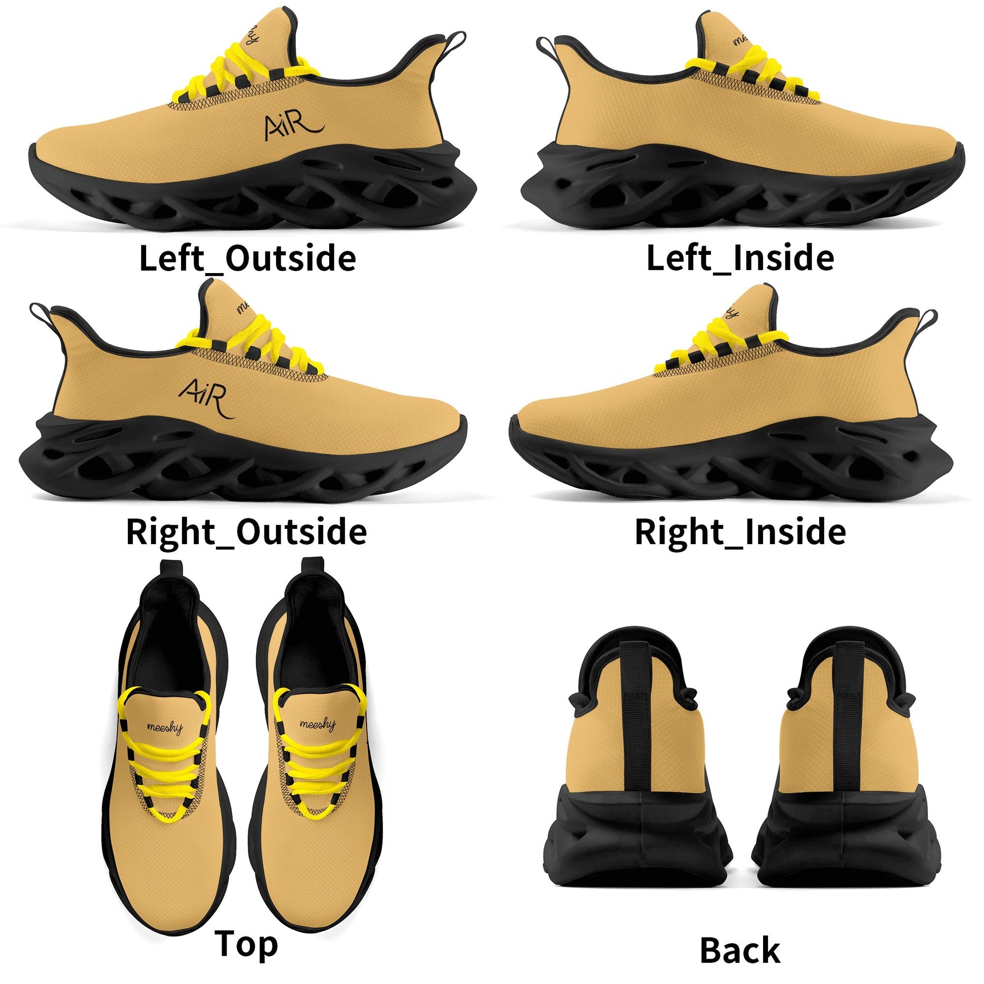 meeshy AIR Athletic Sneaker - Harvest Gold - Damen Sneaker JLR Design