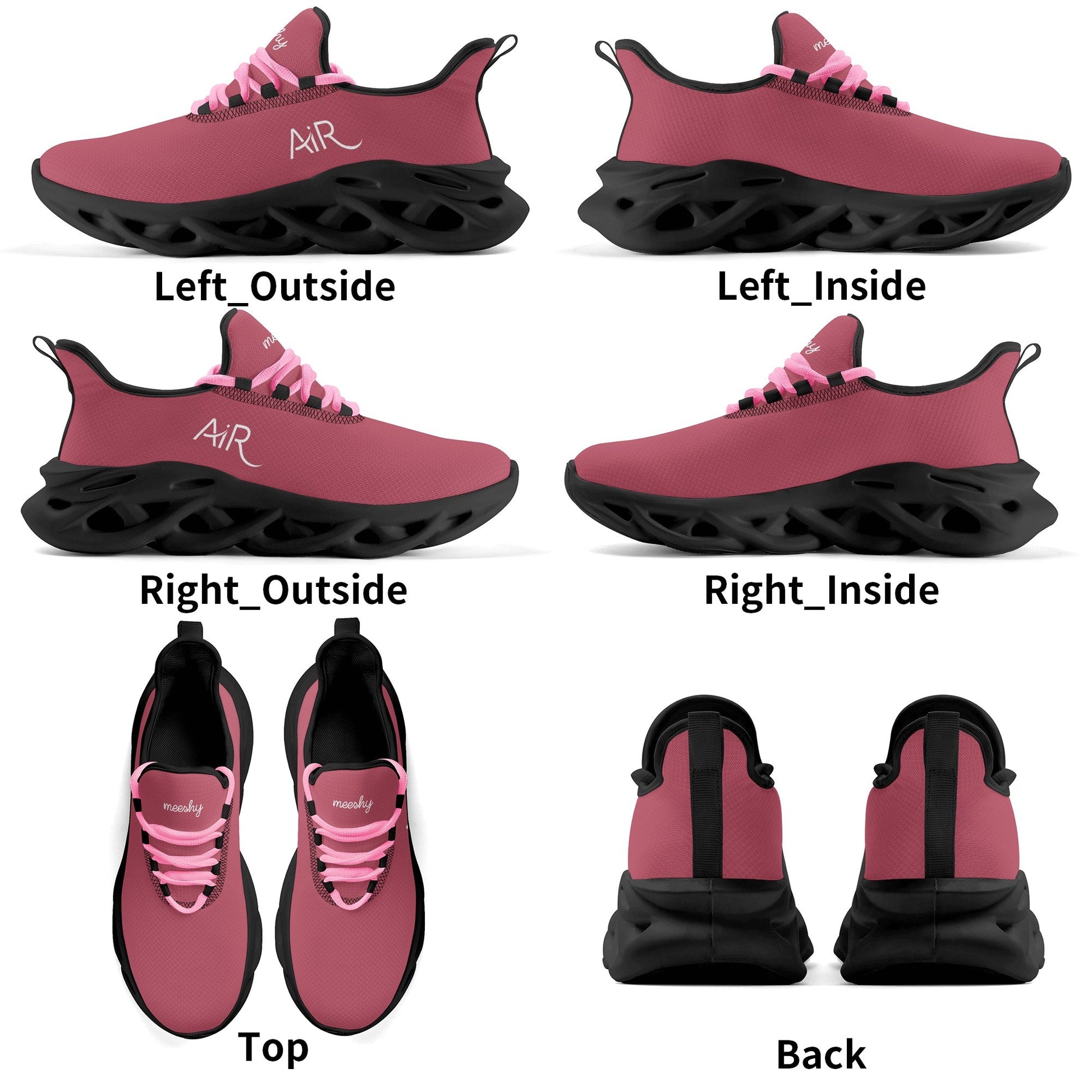 meeshy AIR Athletic Sneaker - Hippie Pink - Herren Sneaker JLR Design