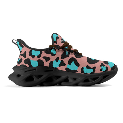 meeshy AIR Athletic Sneaker - Leopard Blau - Damen Sneaker JLR Design