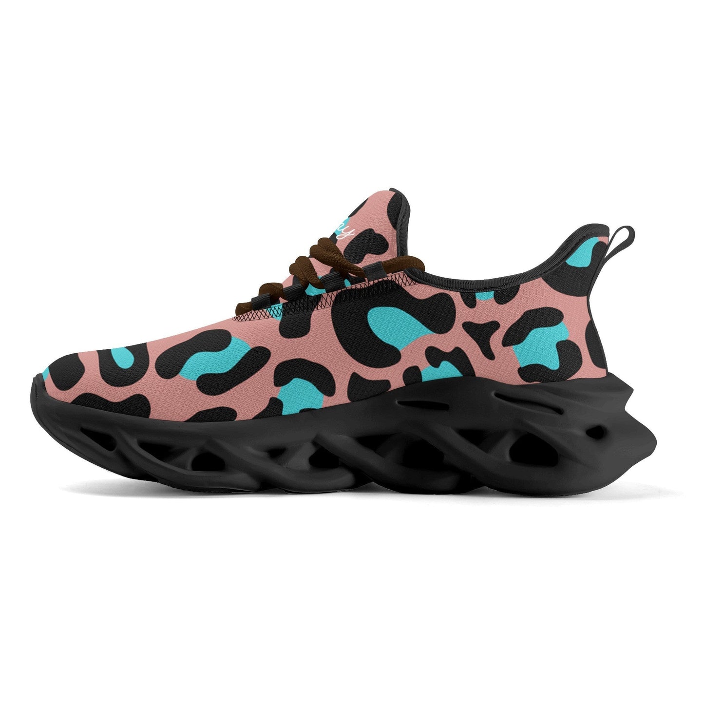 meeshy AIR Athletic Sneaker - Leopard Blau - Damen Sneaker JLR Design