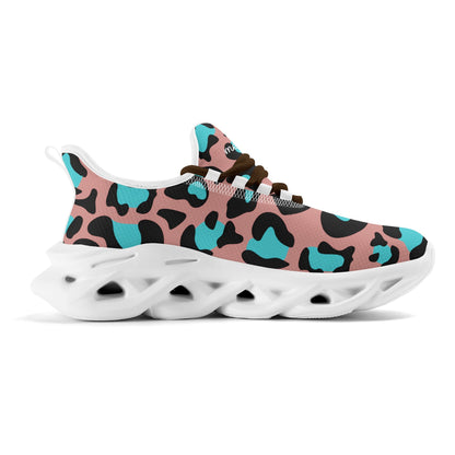 meeshy AIR Athletic Sneaker - Leopard Blau - Damen Sneaker JLR Design