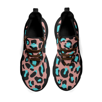 meeshy AIR Athletic Sneaker - Leopard Blau - Damen Sneaker JLR Design
