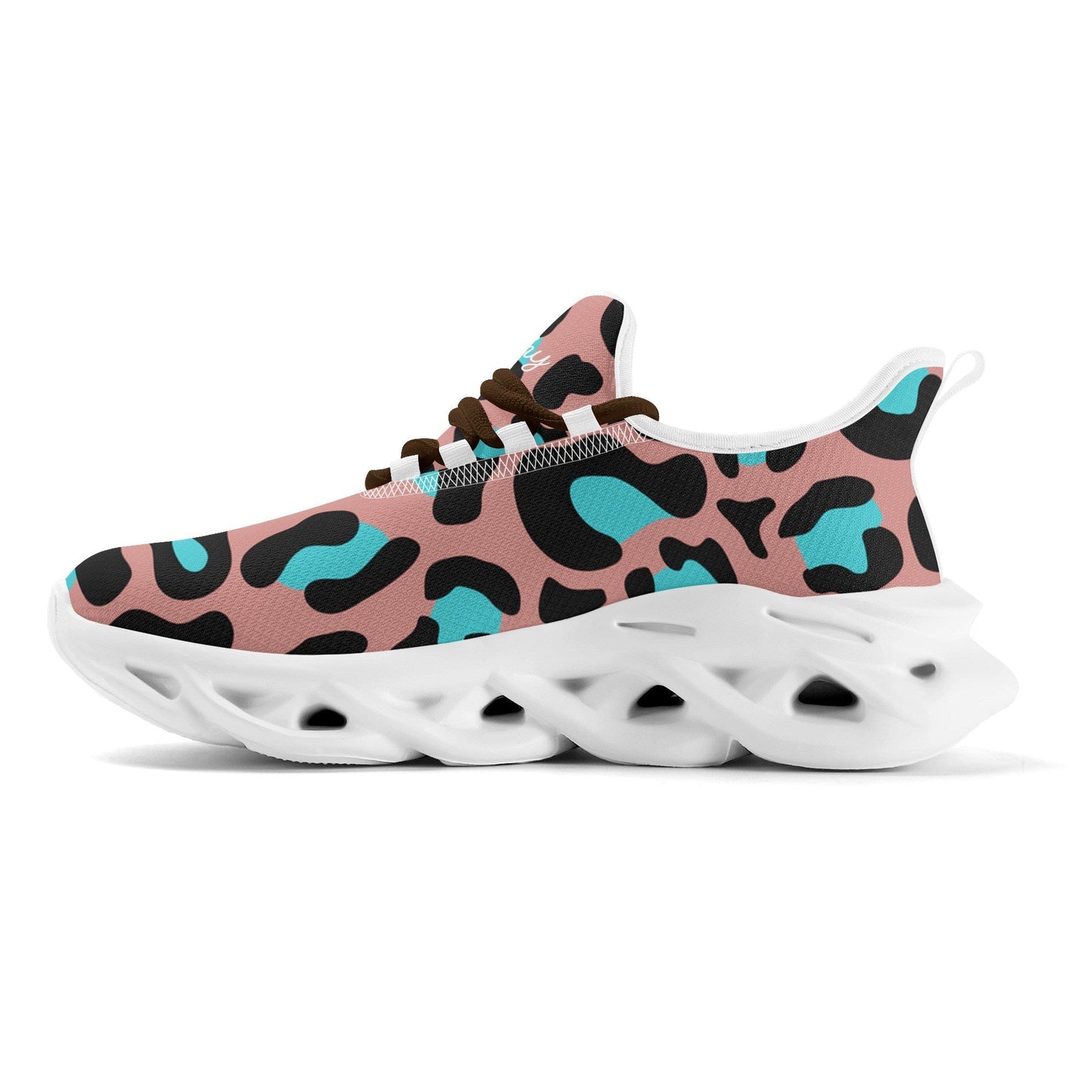 meeshy AIR Athletic Sneaker - Leopard Blau - Damen Sneaker JLR Design
