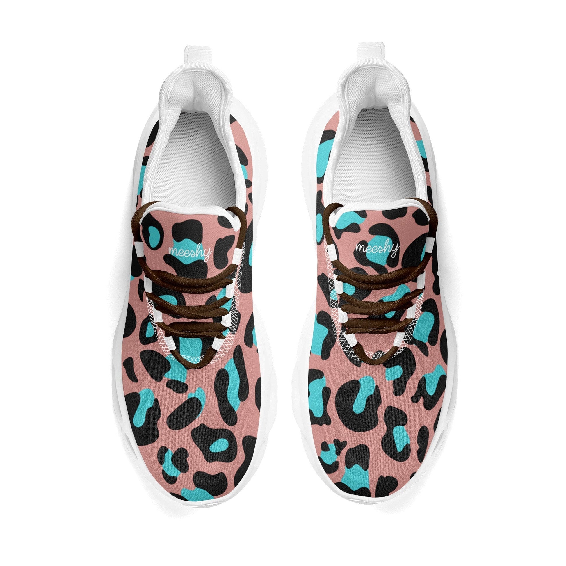 meeshy AIR Athletic Sneaker - Leopard Blau - Damen Sneaker JLR Design