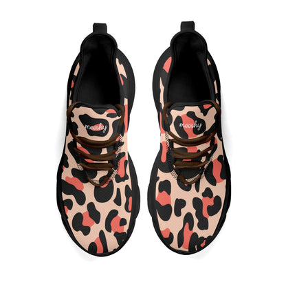meeshy AIR Athletic Sneaker - Leopard Coral - Damen Sneaker JLR Design