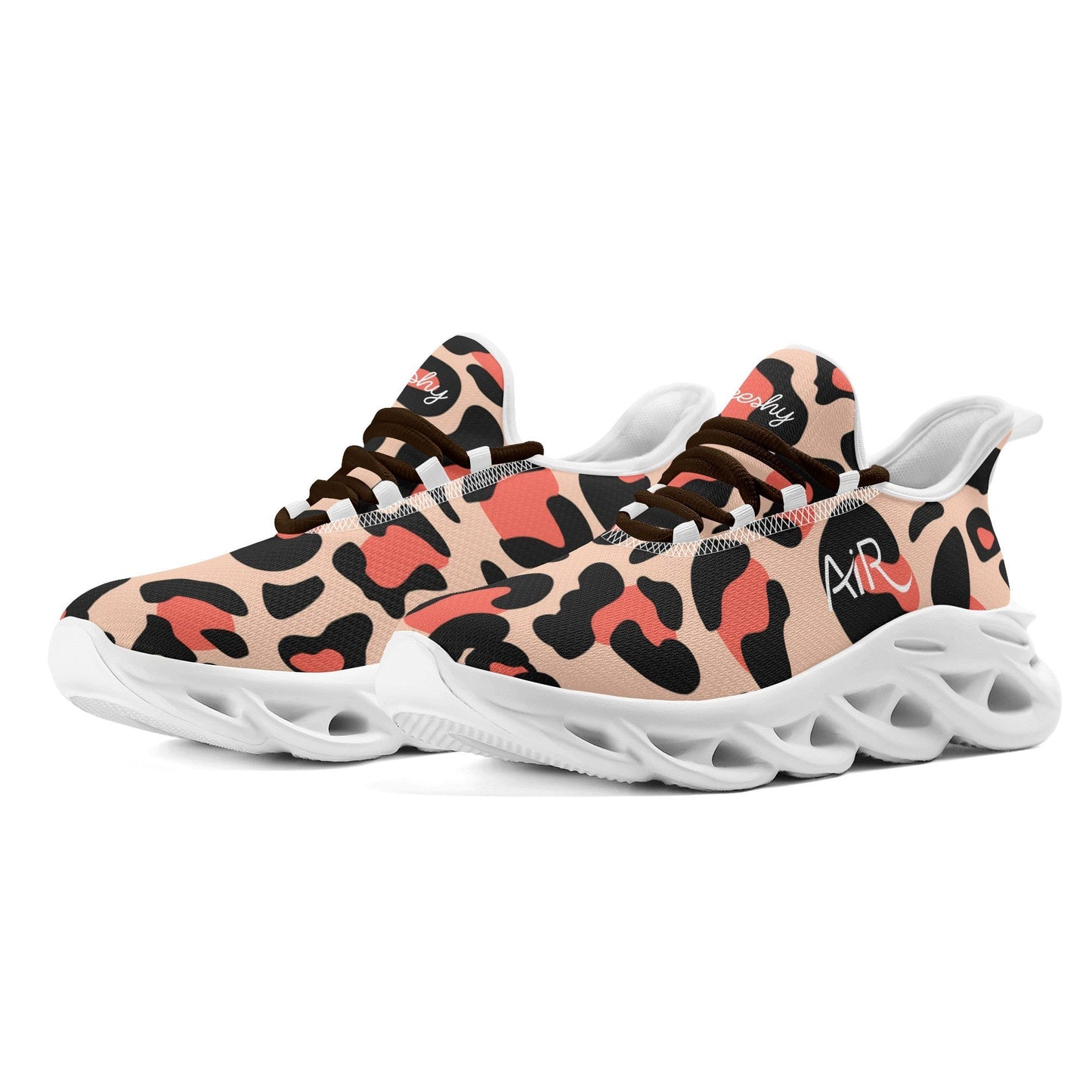 meeshy AIR Athletic Sneaker - Leopard Coral - Damen Sneaker JLR Design