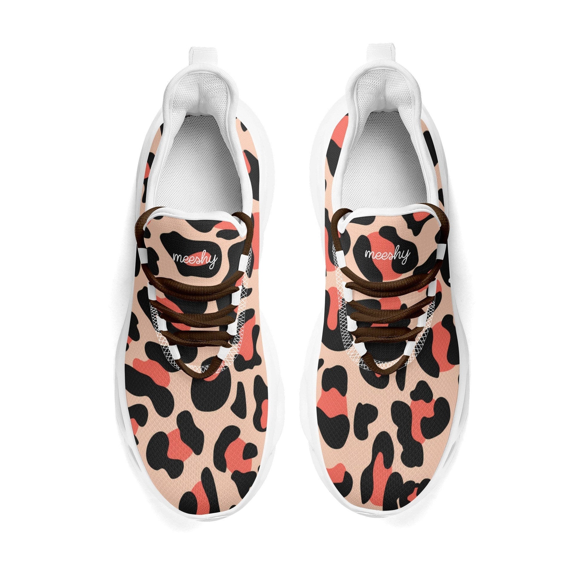 meeshy AIR Athletic Sneaker - Leopard Coral - Damen Sneaker JLR Design