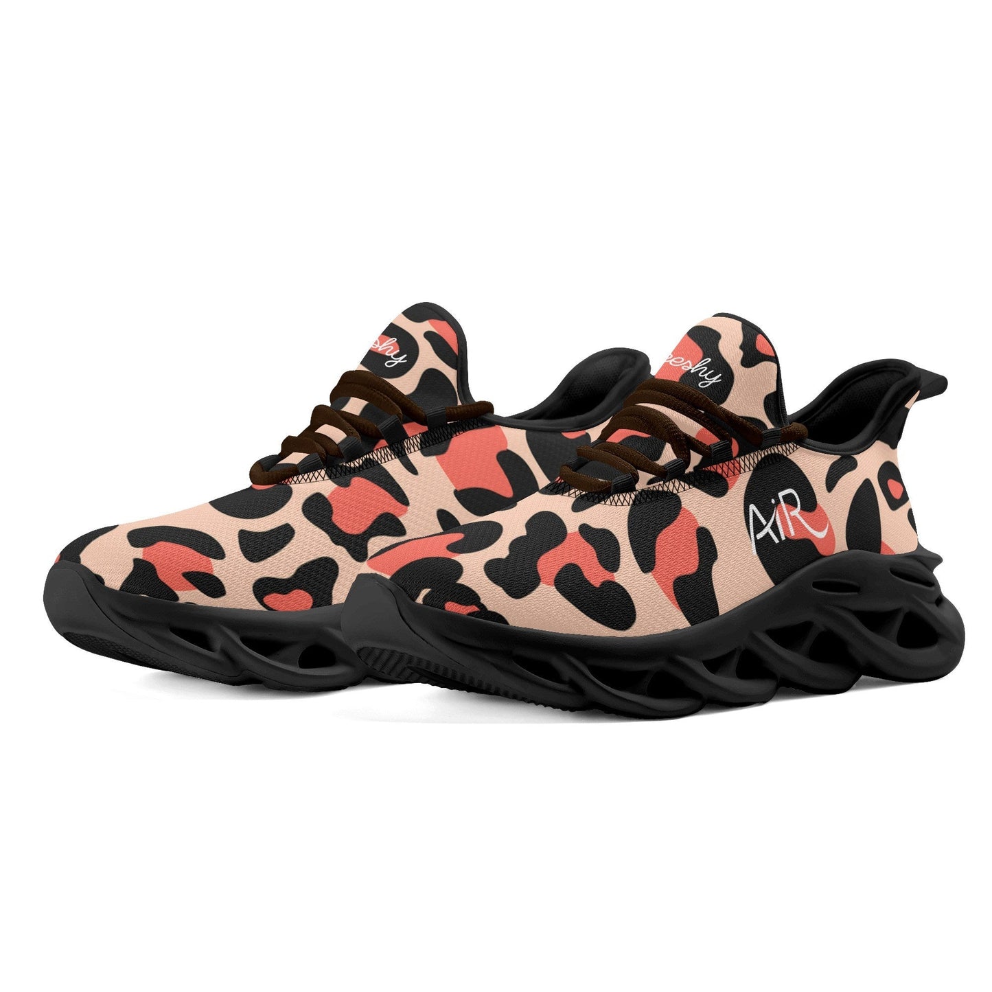 meeshy AIR Athletic Sneaker - Leopard Coral - Damen Sneaker JLR Design