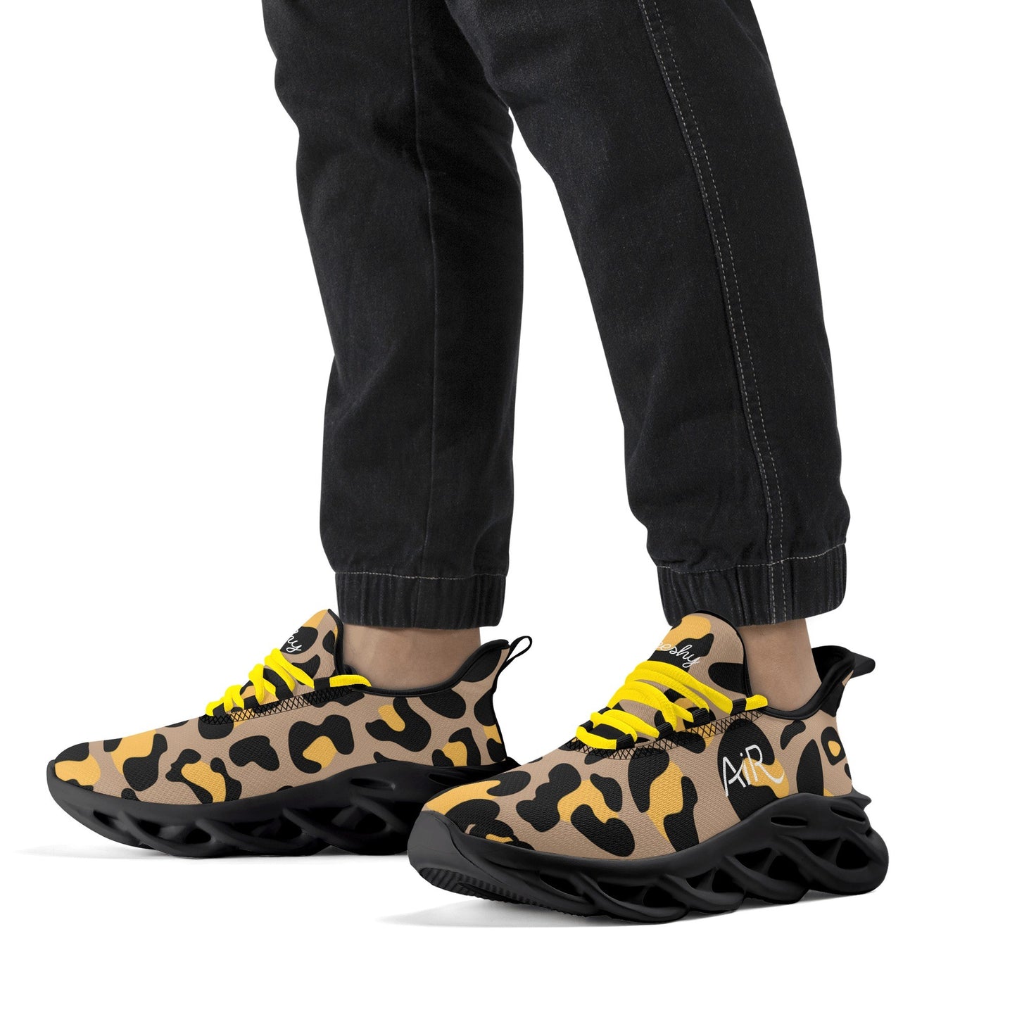 meeshy AIR Athletic Sneaker - Leopard Gold - Herren Sneaker JLR Design