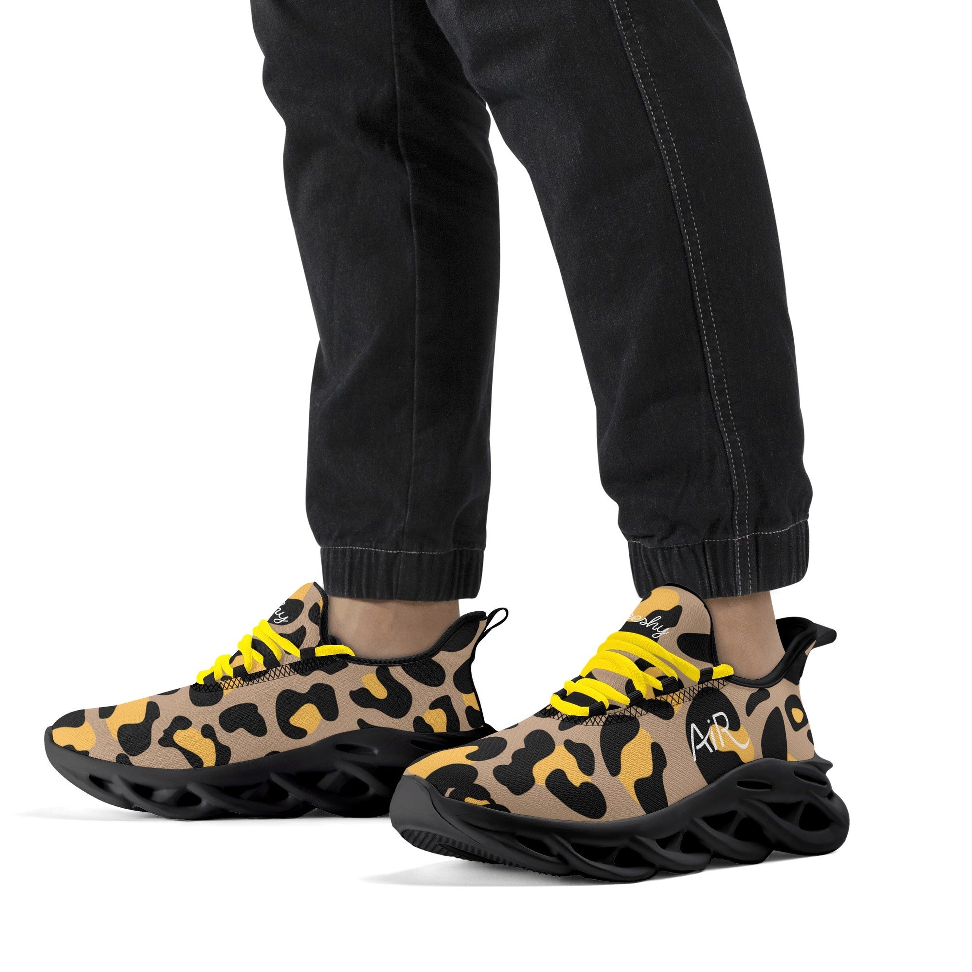 meeshy AIR Athletic Sneaker - Leopard Gold - Herren Sneaker JLR Design