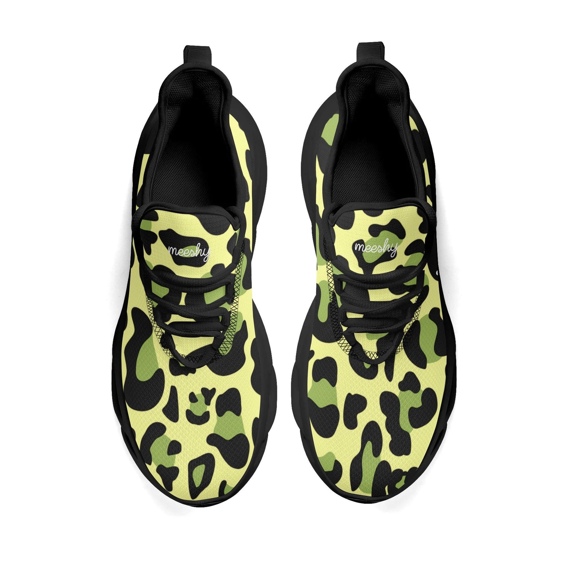 meeshy AIR Athletic Sneaker - Leopard Grün - Damen Sneaker JLR Design
