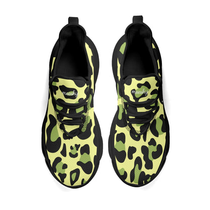 meeshy AIR Athletic Sneaker - Leopard Grün - Damen Sneaker JLR Design