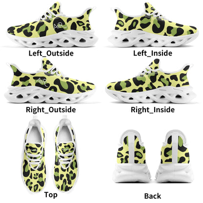 meeshy AIR Athletic Sneaker - Leopard Grün - Damen Sneaker JLR Design