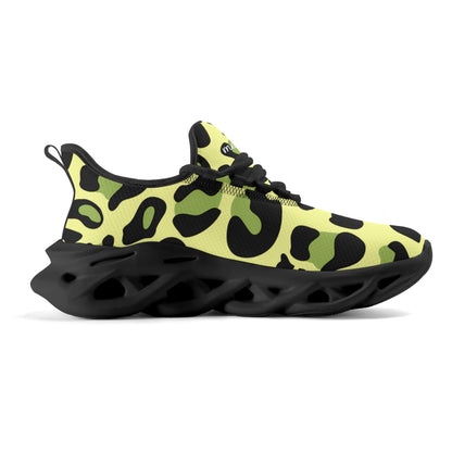 meeshy AIR Athletic Sneaker - Leopard Grün - Damen Sneaker JLR Design