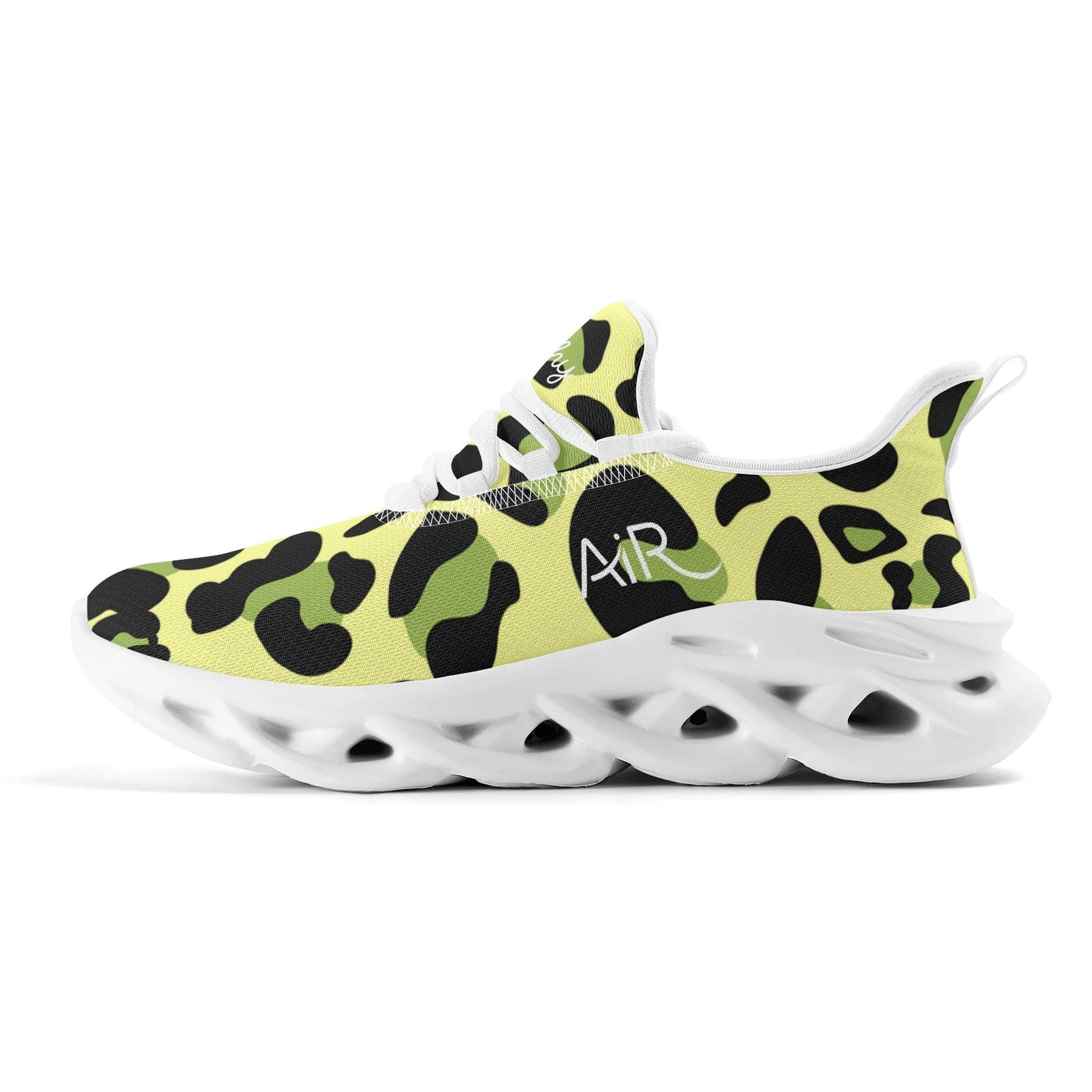 meeshy AIR Athletic Sneaker - Leopard Grün - Damen Sneaker JLR Design