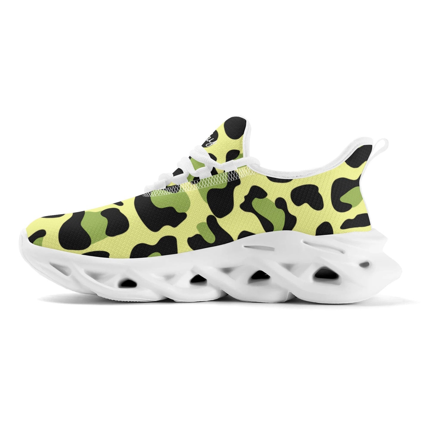 meeshy AIR Athletic Sneaker - Leopard Grün - Damen Sneaker JLR Design
