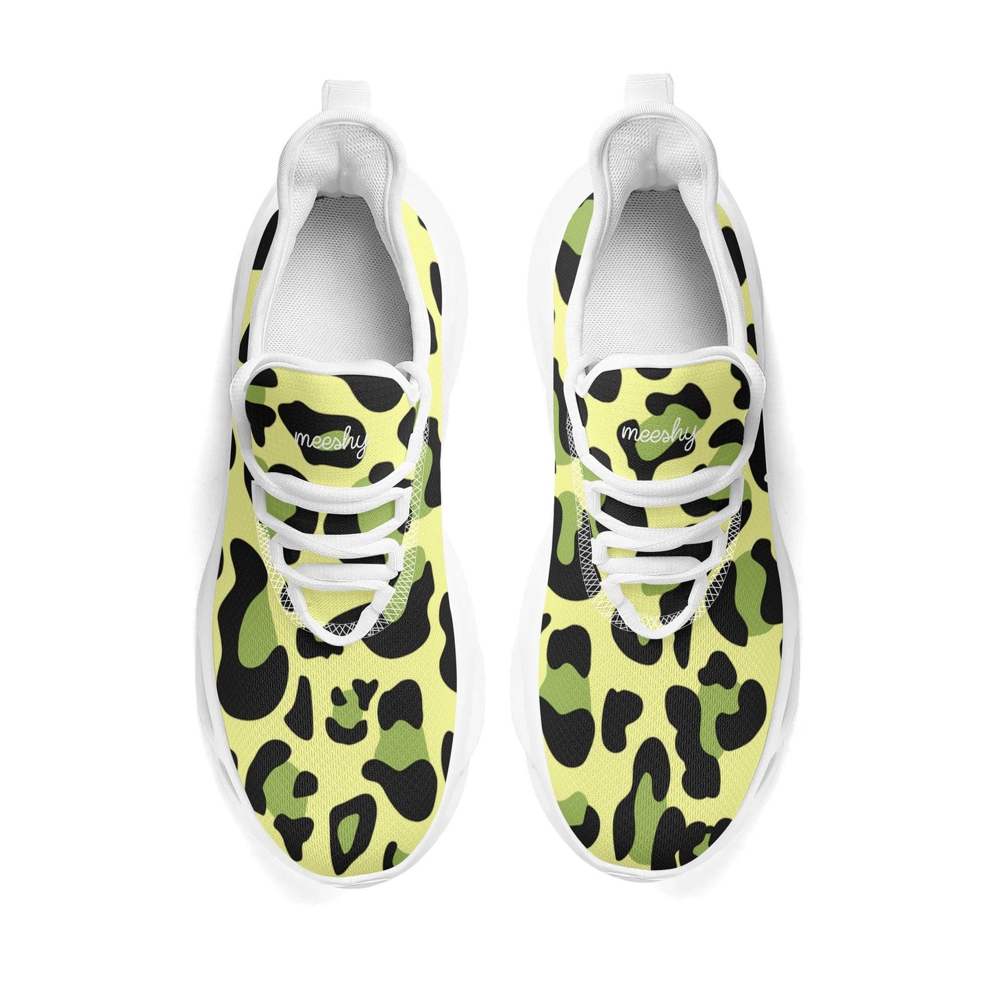 meeshy AIR Athletic Sneaker - Leopard Grün - Damen Sneaker JLR Design