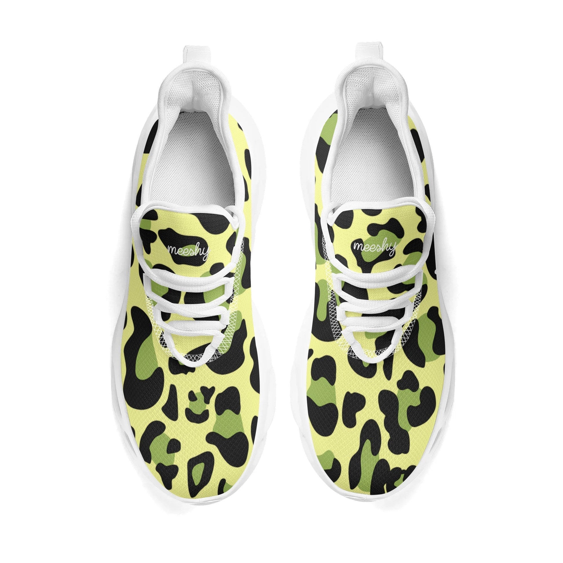 meeshy AIR Athletic Sneaker - Leopard Grün - Damen Sneaker JLR Design
