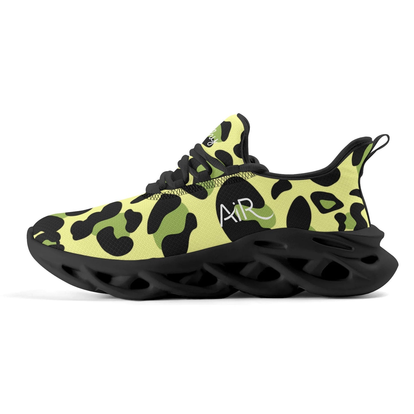 meeshy AIR Athletic Sneaker - Leopard Grün - Damen Sneaker JLR Design