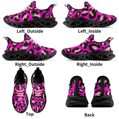 meeshy AIR Athletic Sneaker - Leopard Pink - Damen Sneaker JLR Design