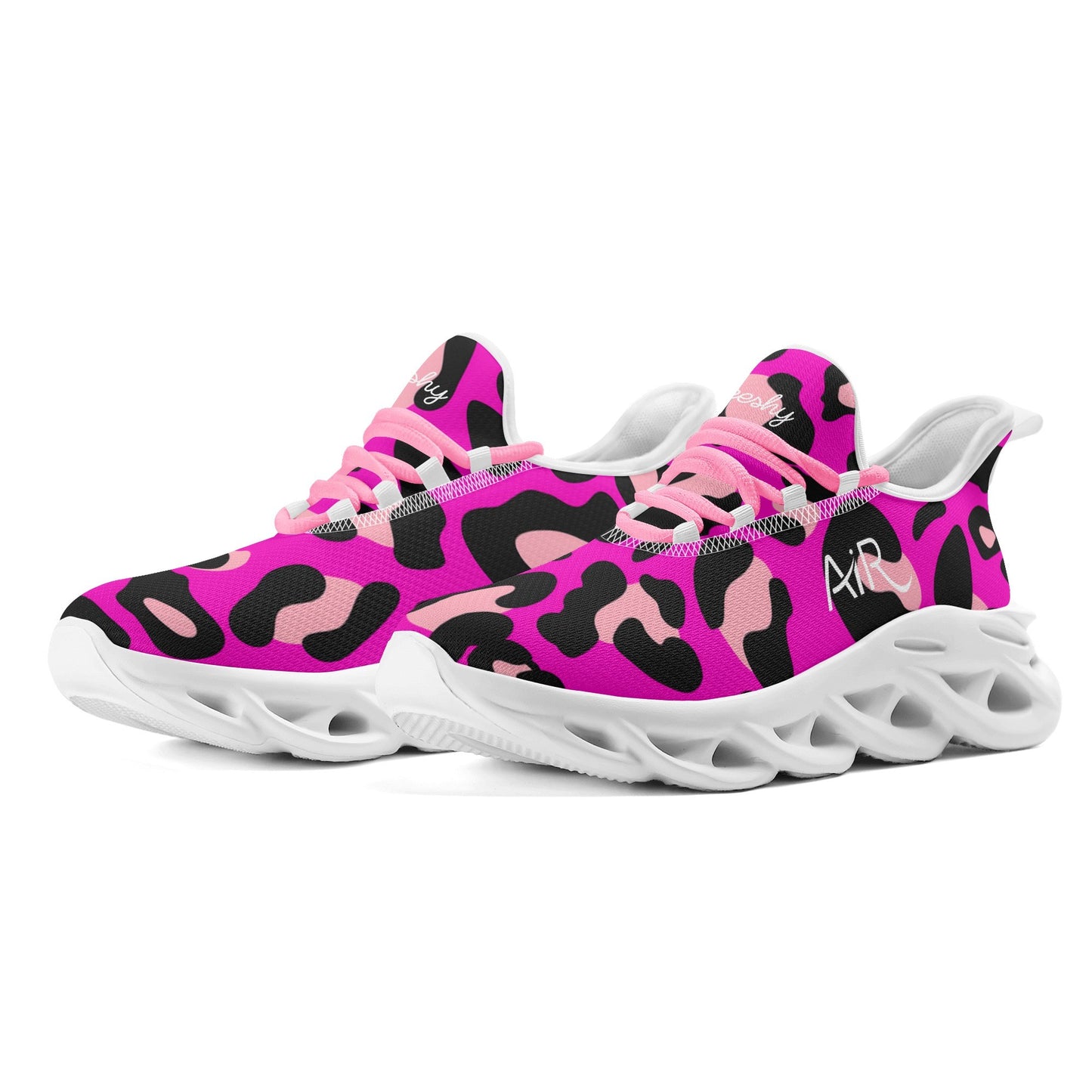 meeshy AIR Athletic Sneaker - Leopard Pink - Damen Sneaker JLR Design