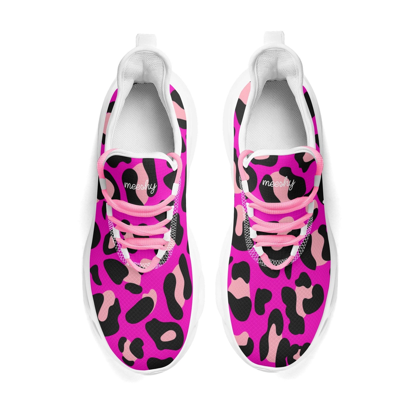 meeshy AIR Athletic Sneaker - Leopard Pink - Damen Sneaker JLR Design