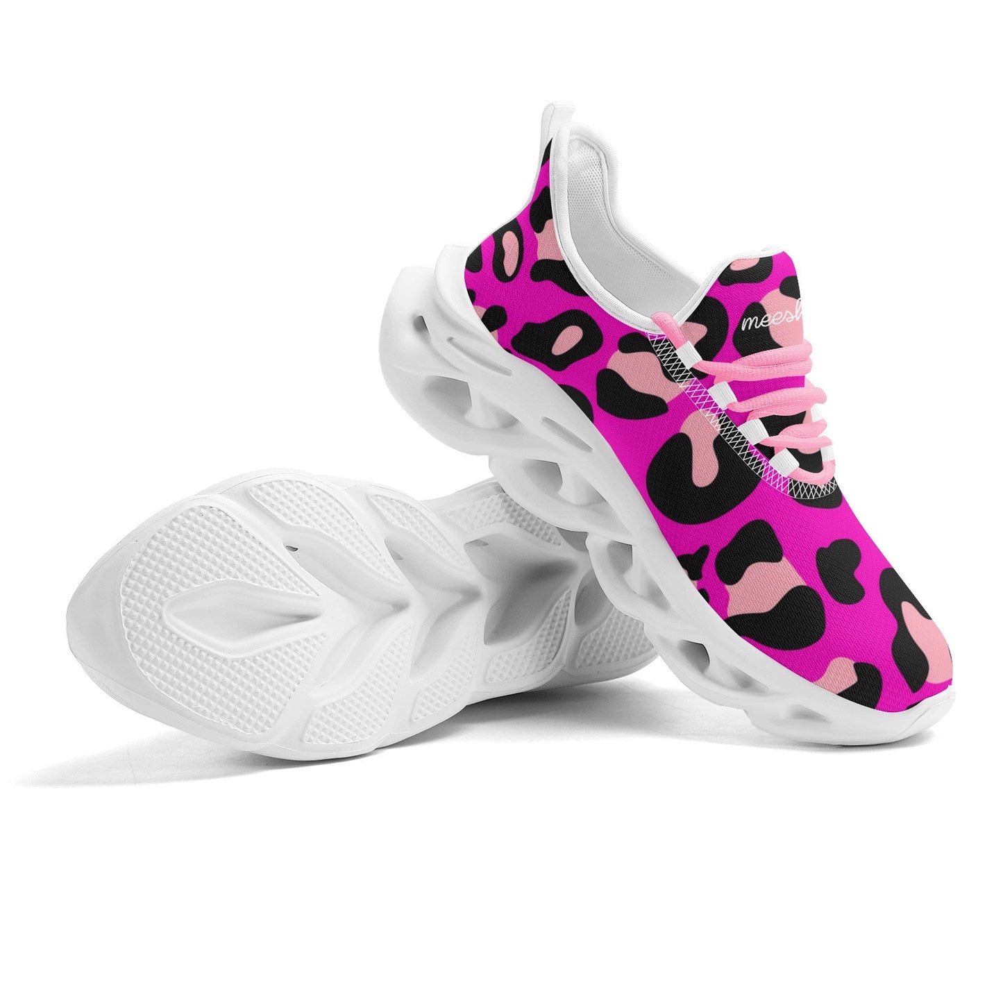 meeshy AIR Athletic Sneaker - Leopard Pink - Damen Sneaker JLR Design