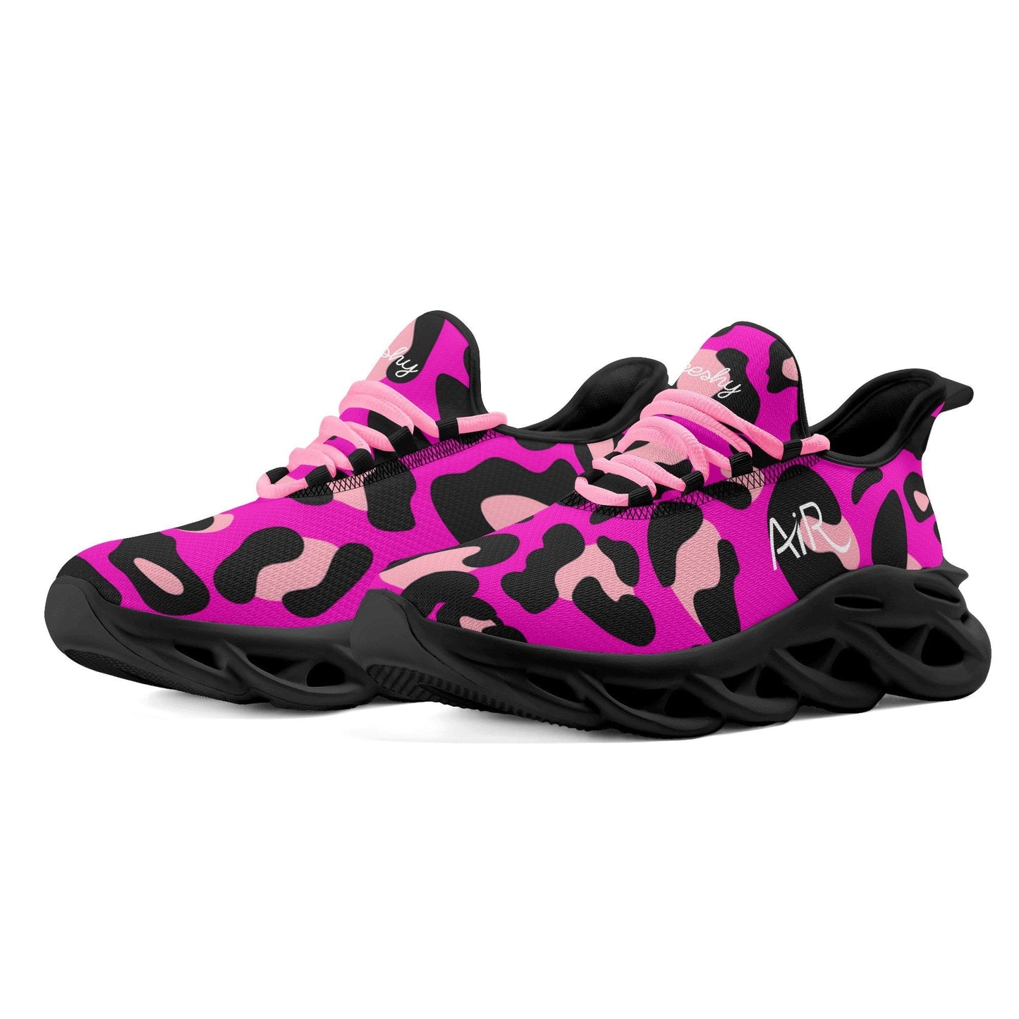 meeshy AIR Athletic Sneaker - Leopard Pink - Damen Sneaker JLR Design