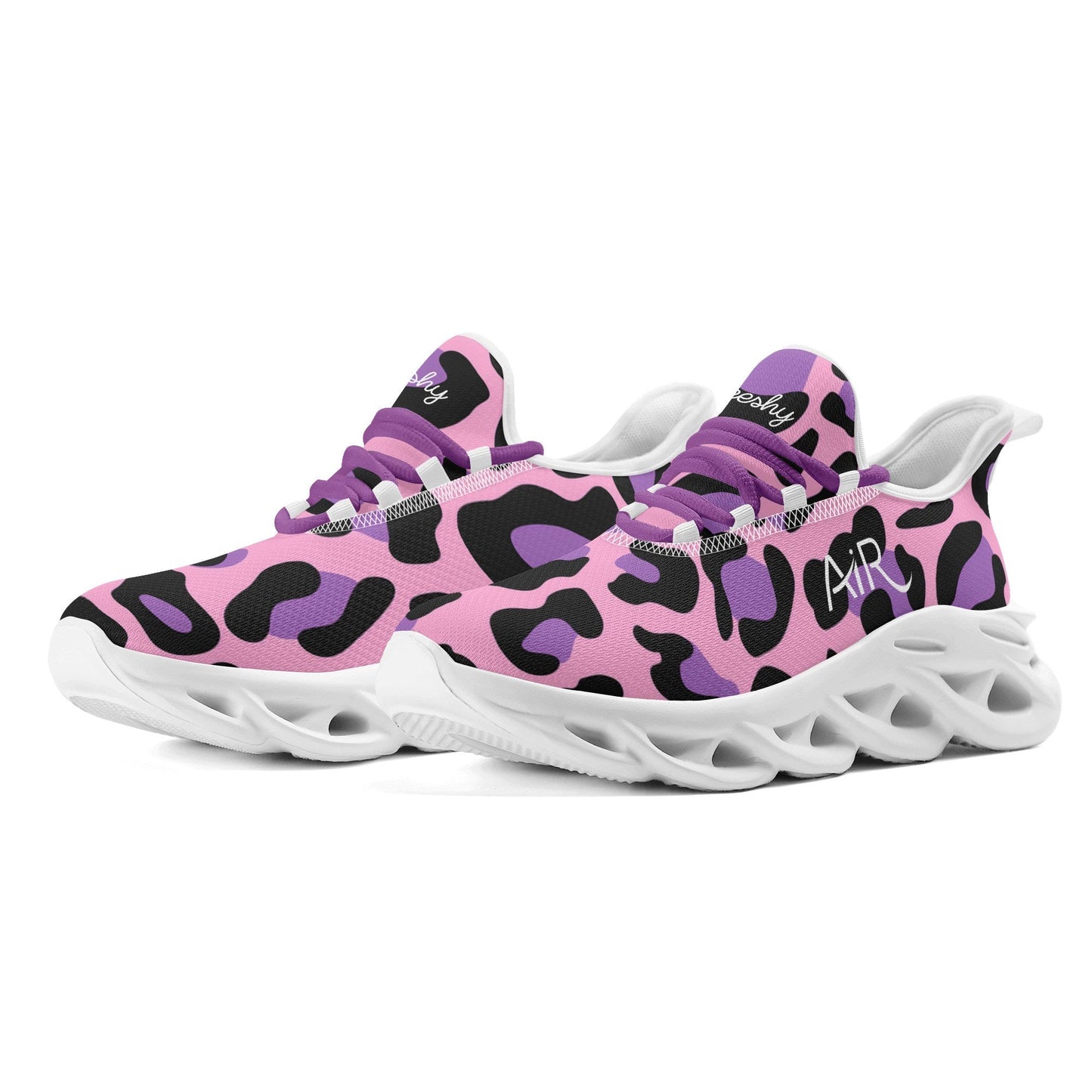 meeshy AIR Athletic Sneaker - Leopard Purple - Damen Sneaker JLR Design