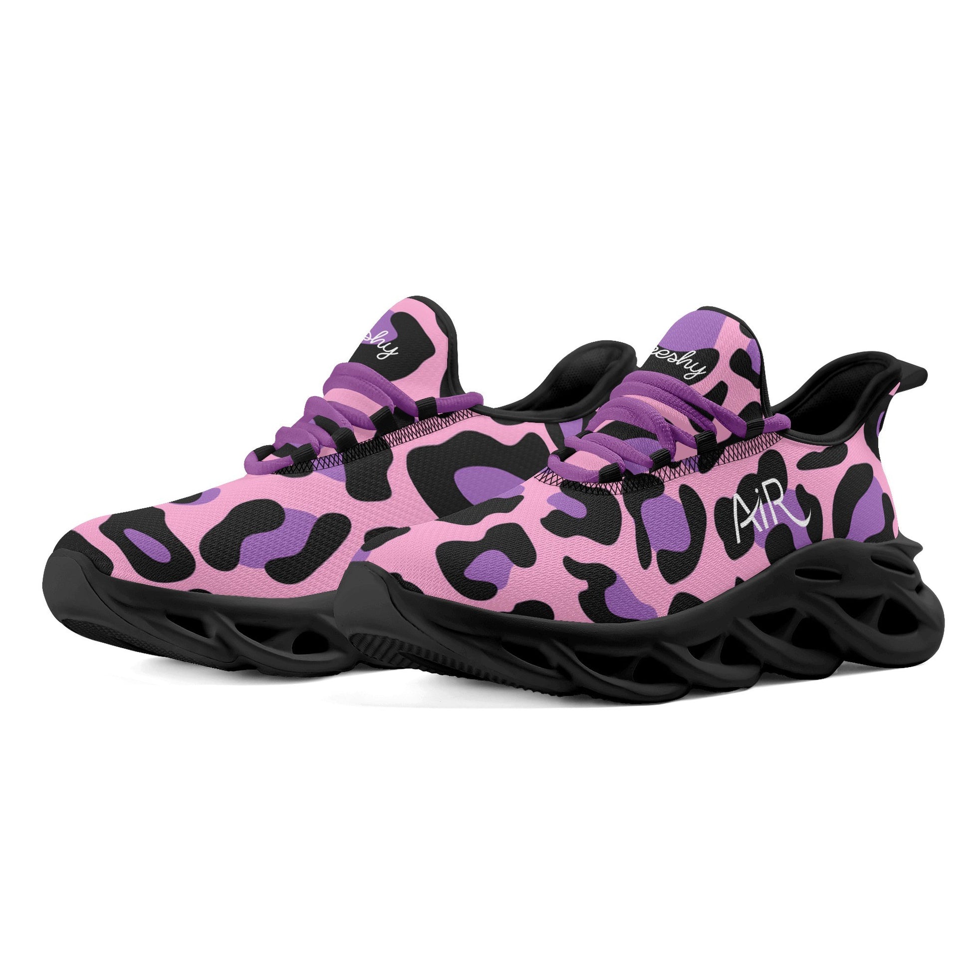 meeshy AIR Athletic Sneaker - Leopard Purple - Herren Sneaker JLR Design