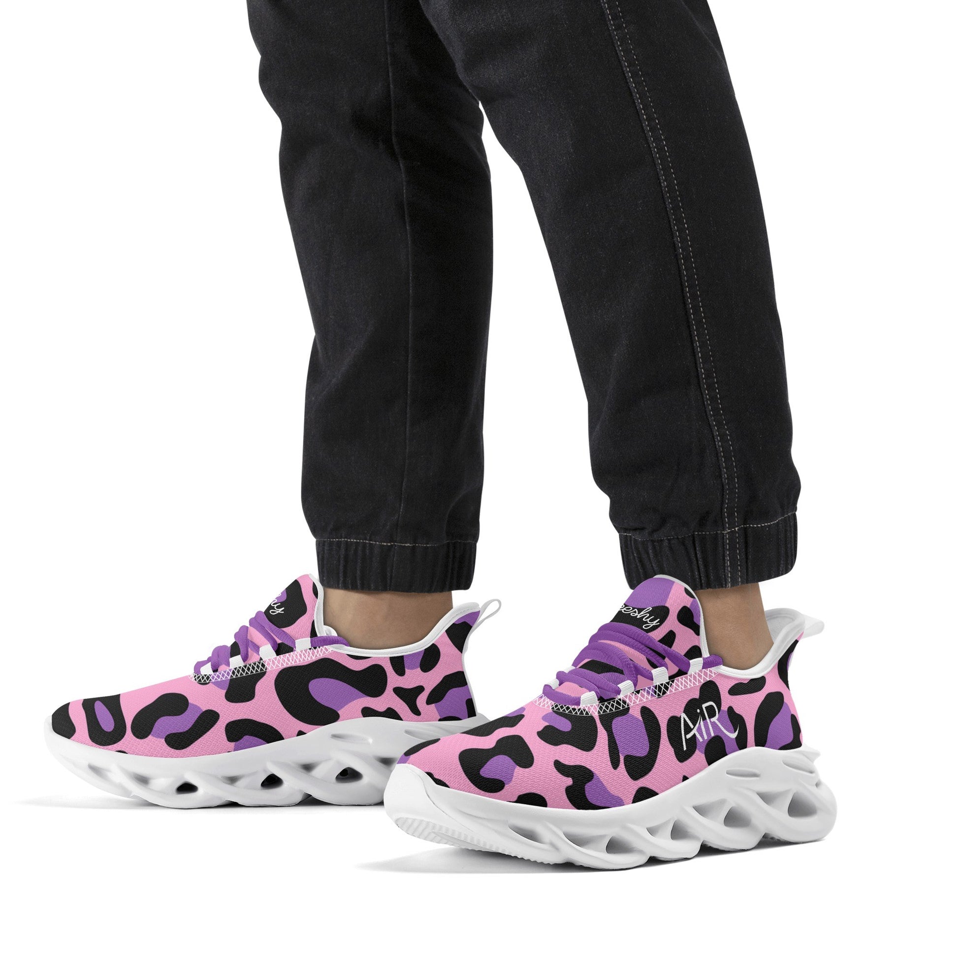 meeshy AIR Athletic Sneaker - Leopard Purple - Herren Sneaker JLR Design