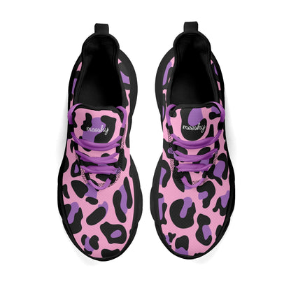 meeshy AIR Athletic Sneaker - Leopard Purple - Herren Sneaker JLR Design