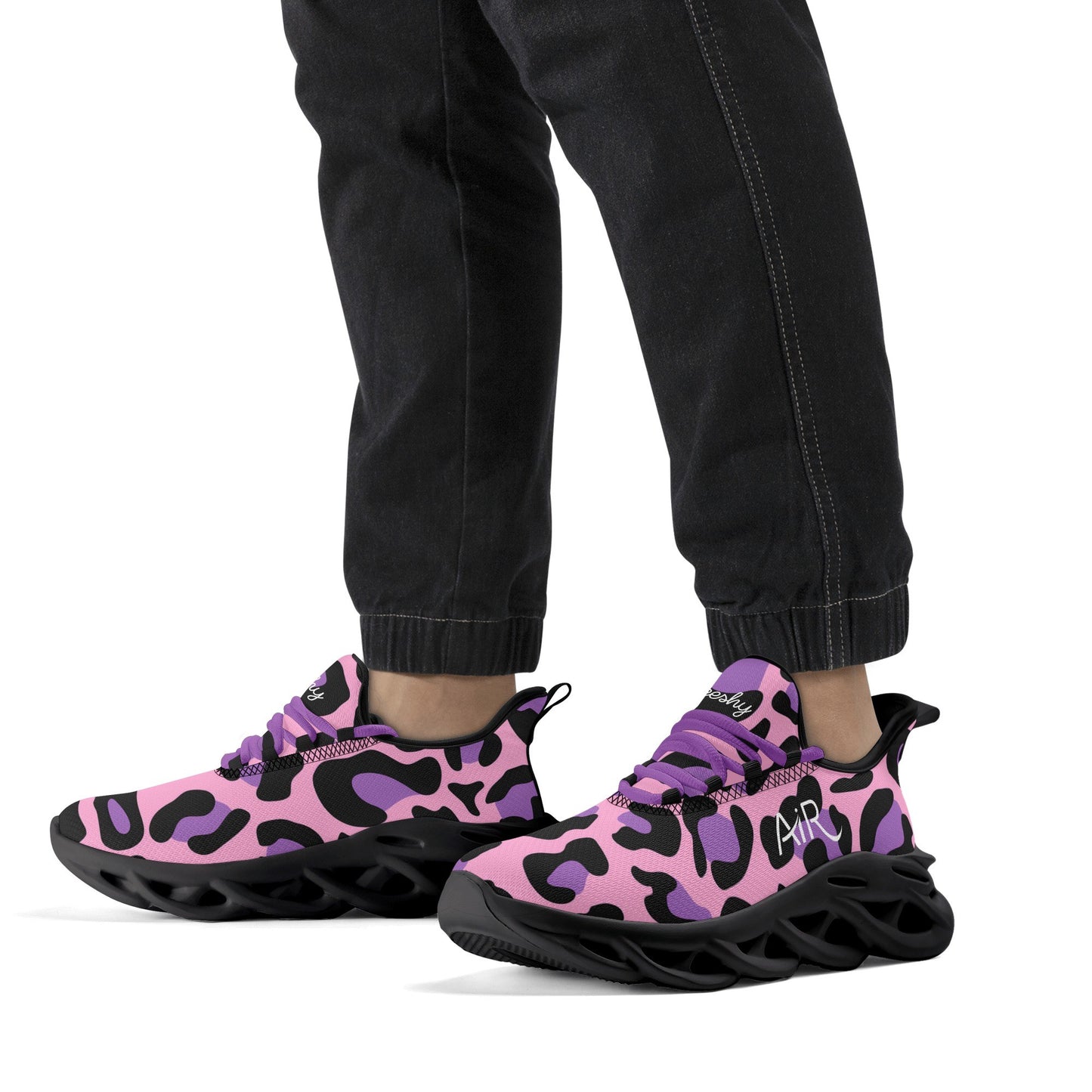 meeshy AIR Athletic Sneaker - Leopard Purple - Herren Sneaker JLR Design
