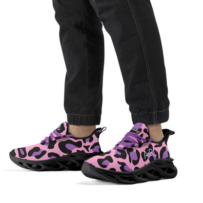 meeshy AIR Athletic Sneaker - Leopard Purple - Herren Sneaker JLR Design