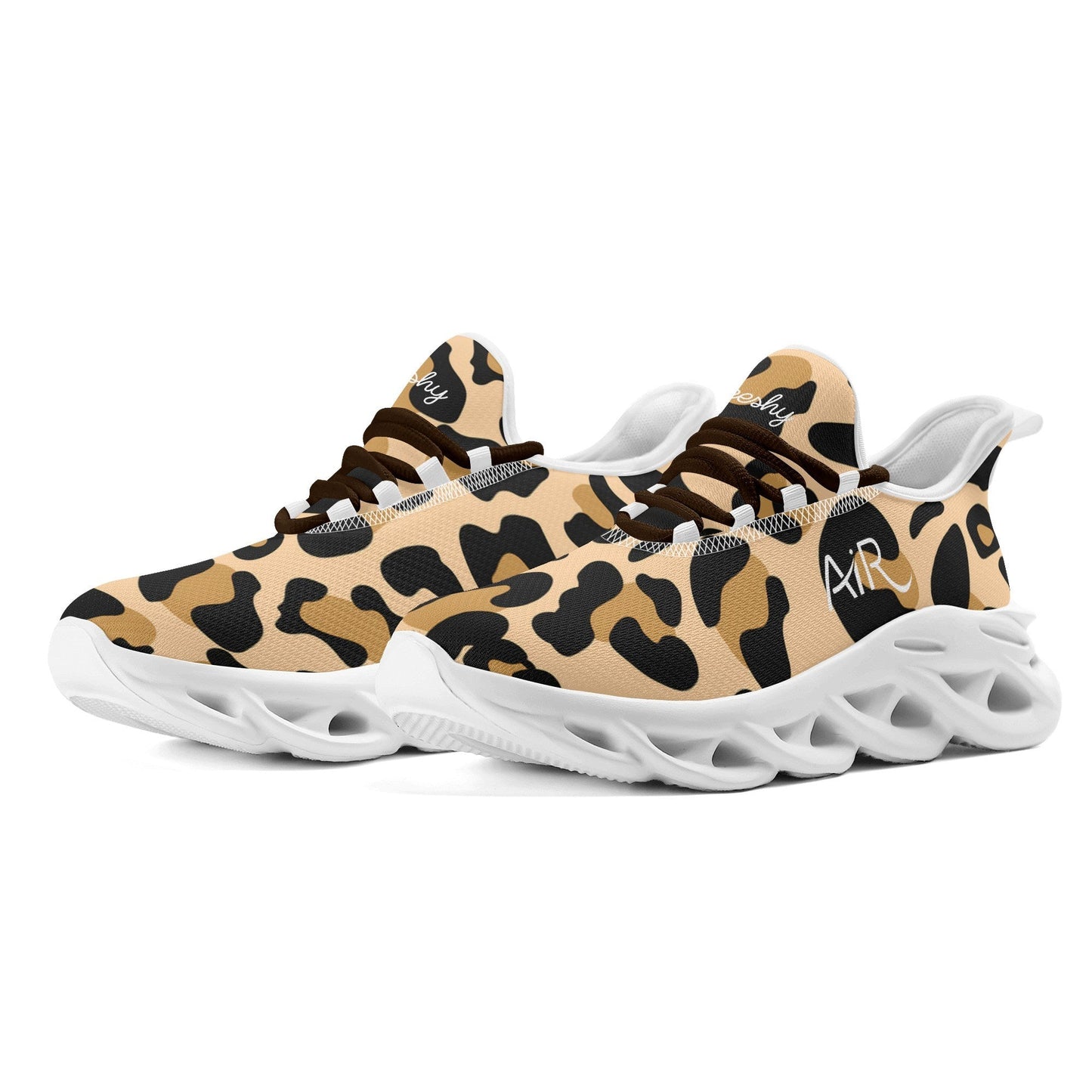 meeshy AIR Athletic Sneaker - Leopard Tan - Damen Sneaker JLR Design