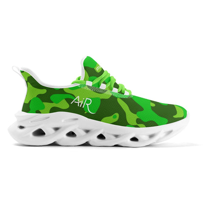 meeshy AIR Athletic Sneaker - Lime Green Camouflage - Herren Sneaker JLR Design