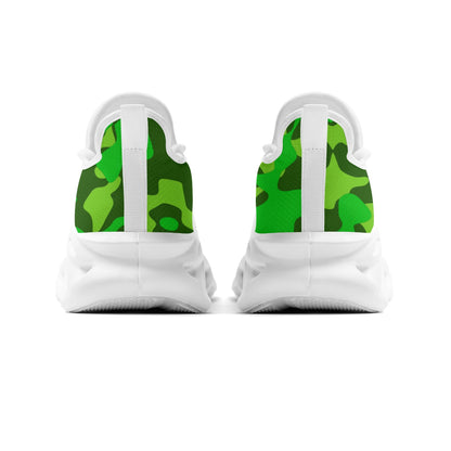 meeshy AIR Athletic Sneaker - Lime Green Camouflage - Herren Sneaker JLR Design